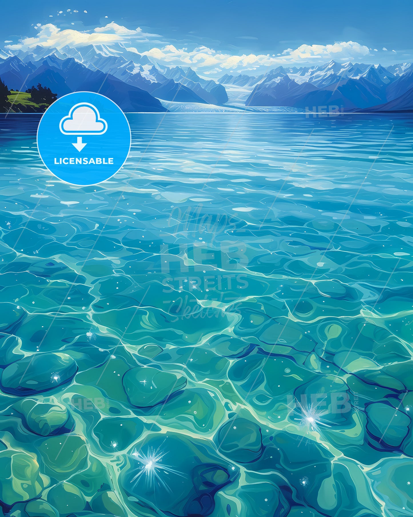 Lake Pukaki, New Zealand - A Blue Water With Snow Covered Mountains In The Background