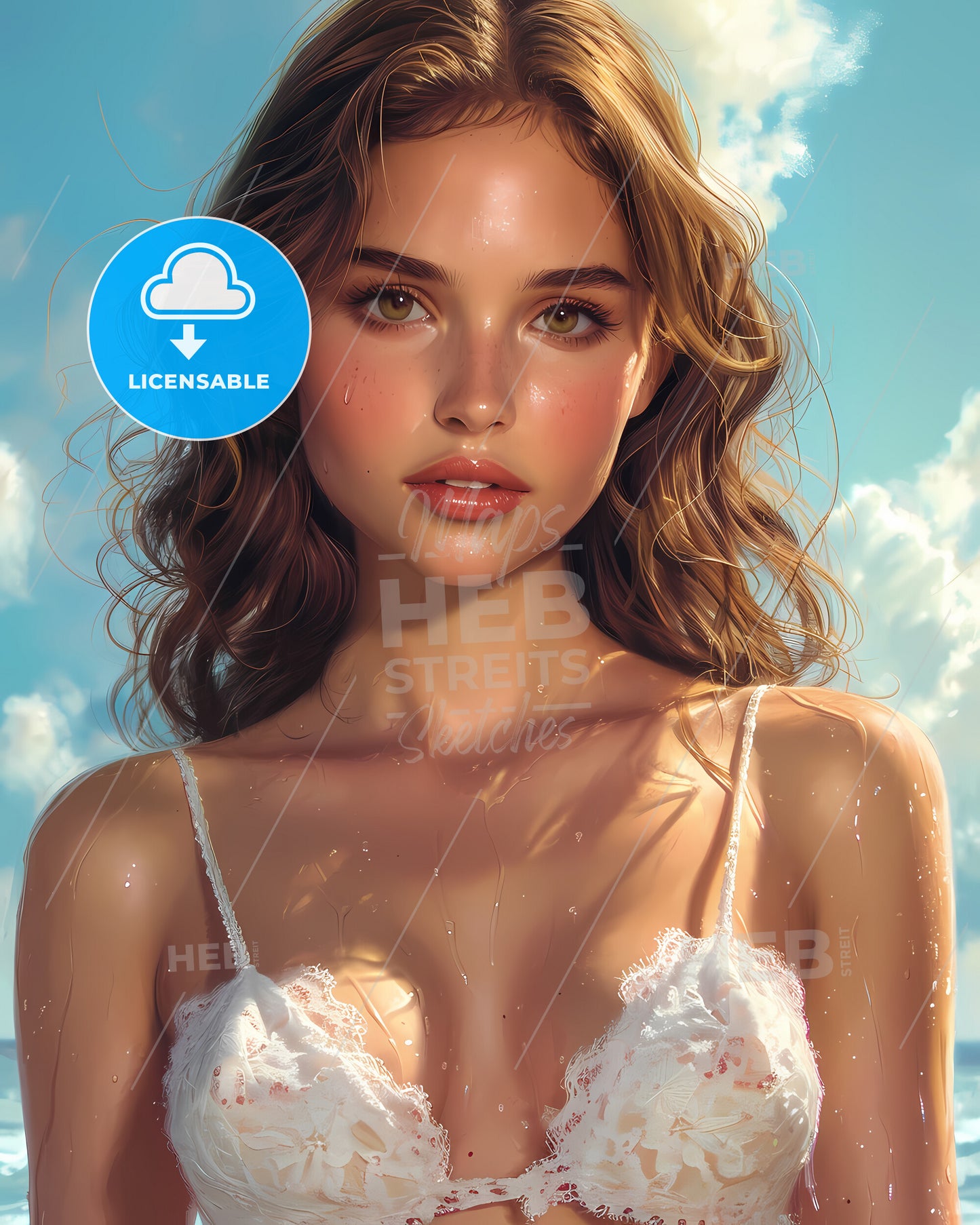 Chubby Pin Up Girl, Full Body, Brunette - A Woman Posing For A Picture