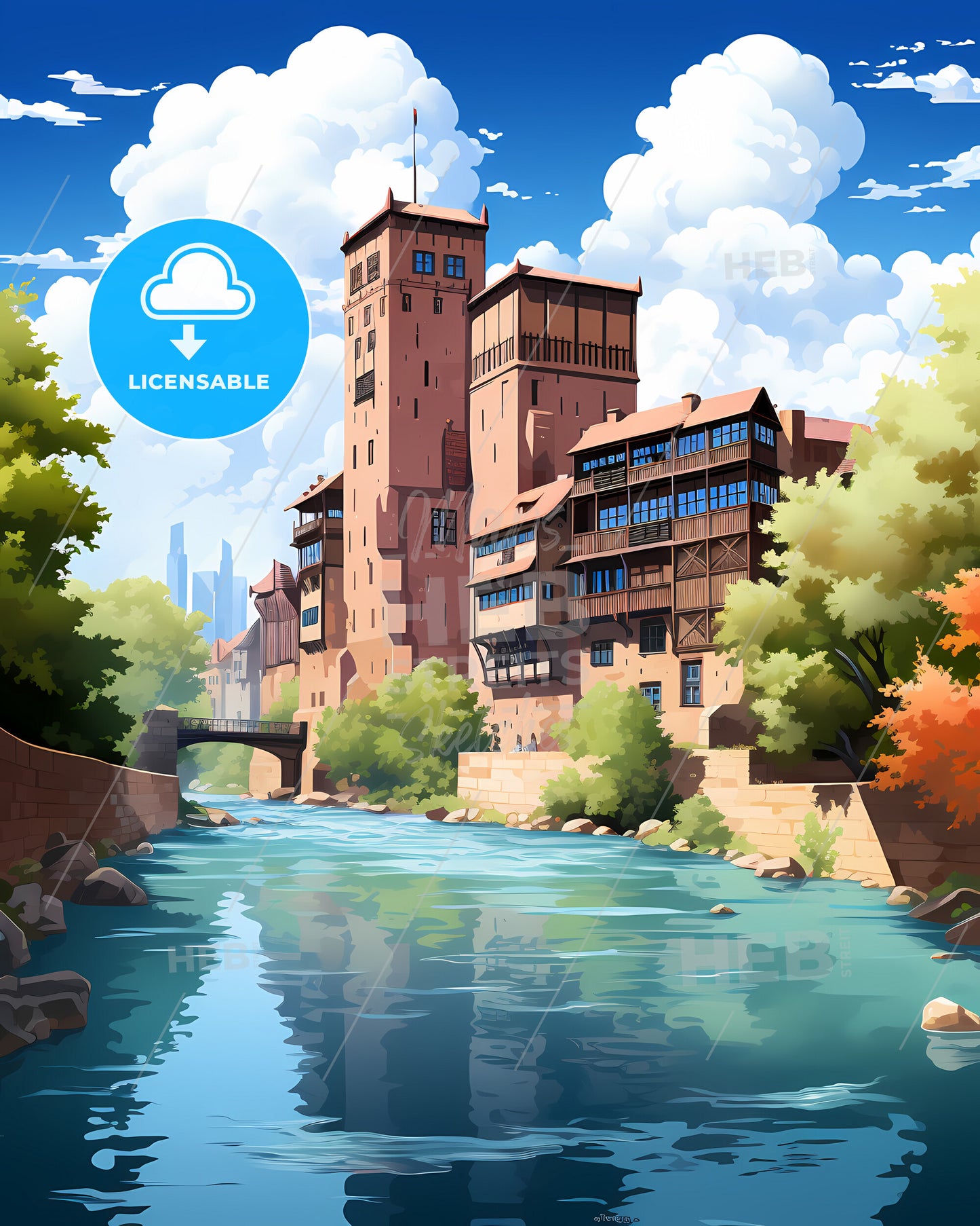 Metz, France - A River Running Through A City