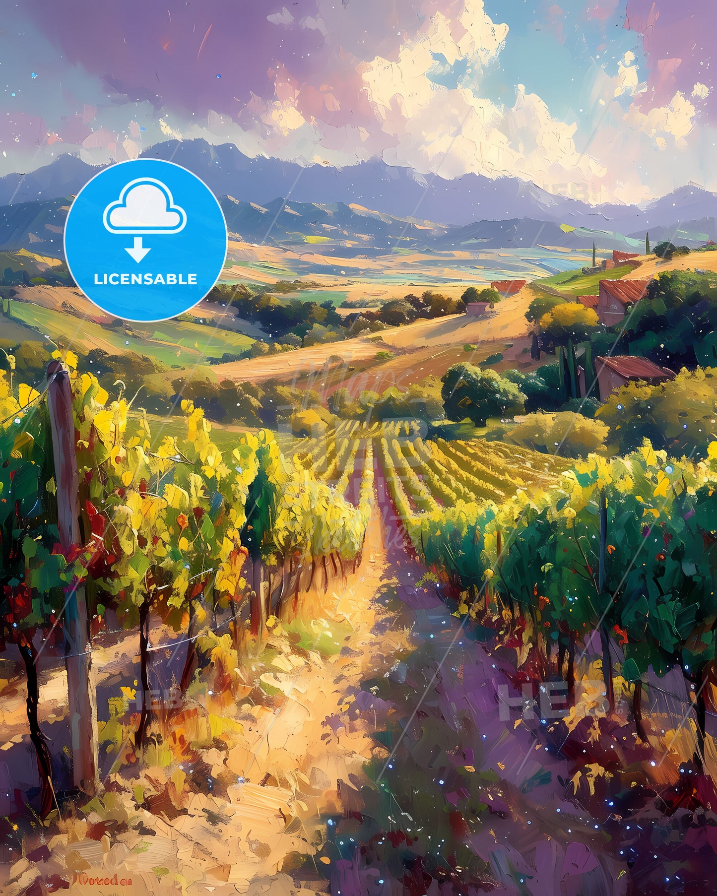 Central Valley, Argentina - A Vineyard In The Mountains