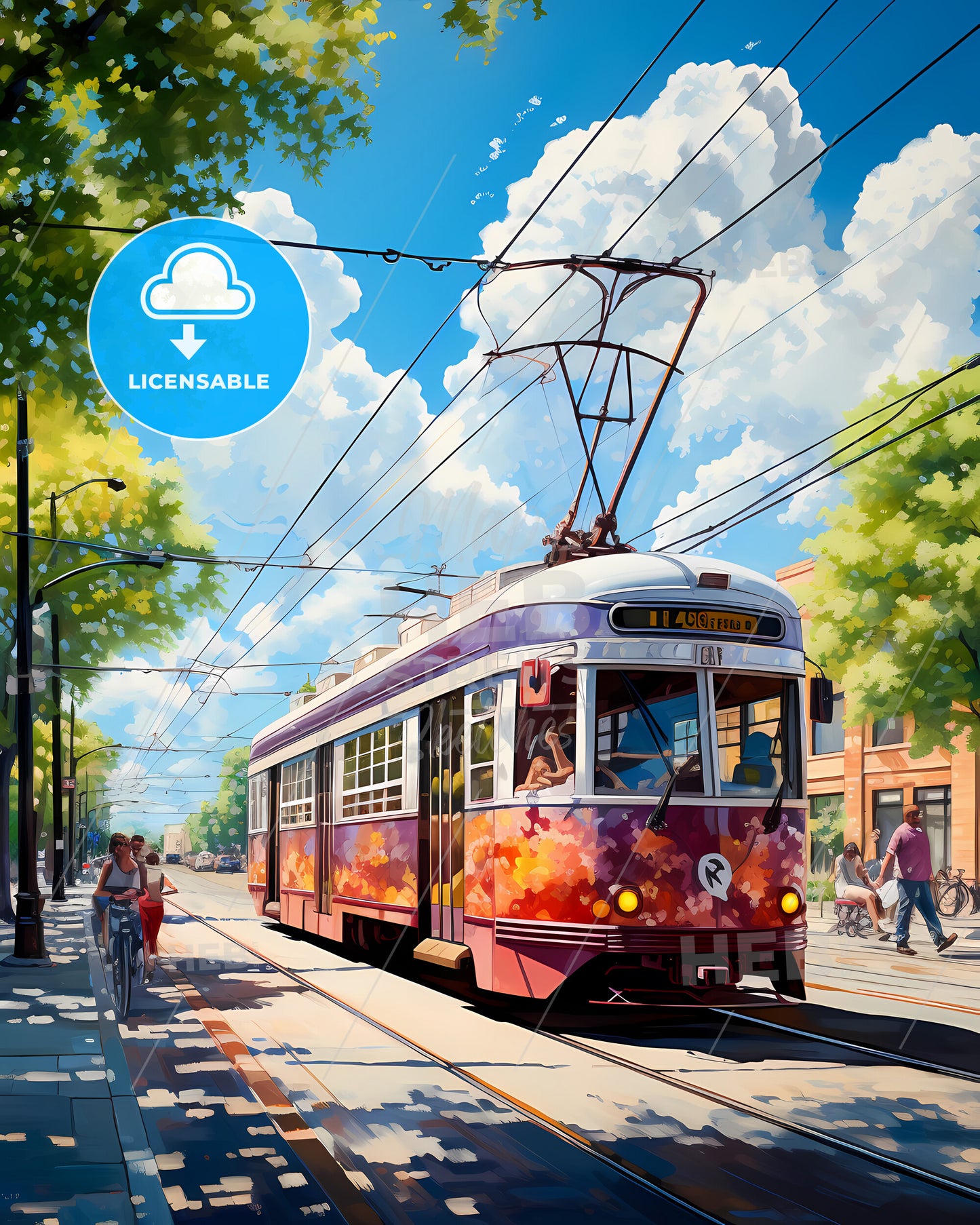 Kharkiv, Ukraine - A Trolley On A Street