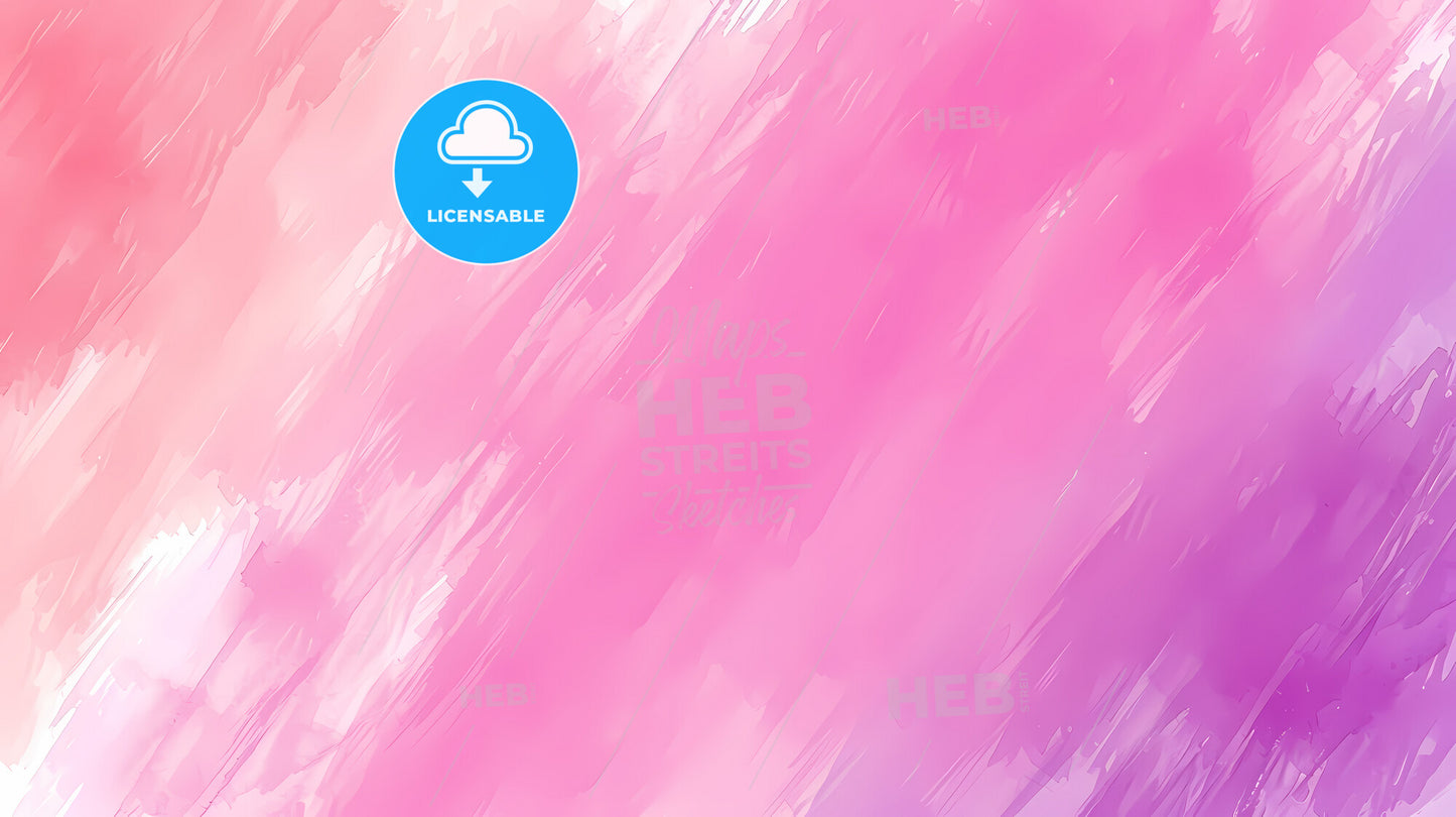 Background, Using One Texture In Watercolor Brushstrokes - A Pink And Purple Background