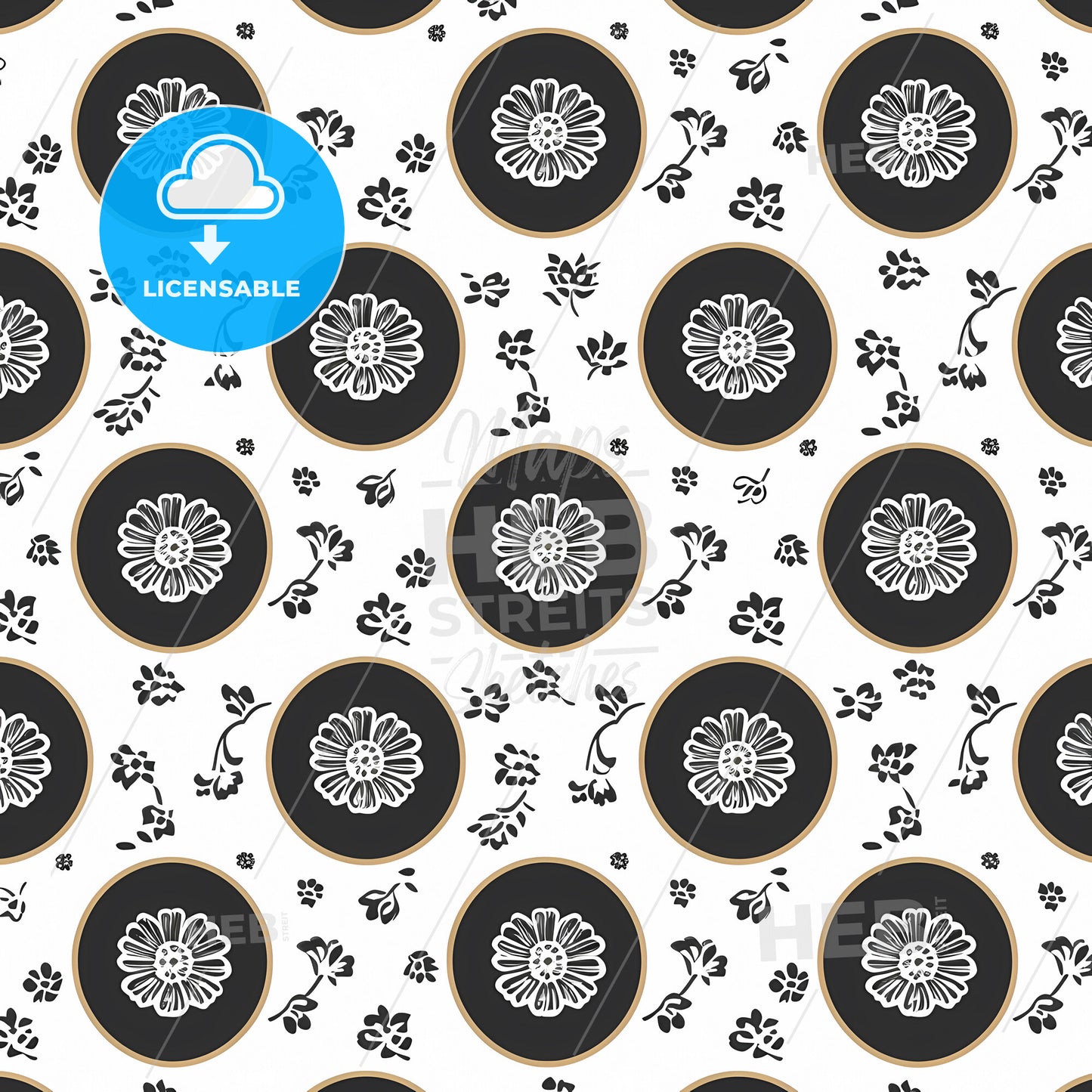 Pattern Design, Pattern Road, Chinese Style, Ancient Style - A Pattern Of Flowers And Leaves