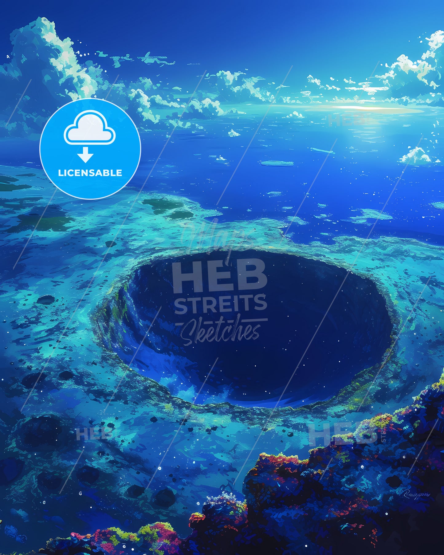 Great Blue Hole, Belize - A Large Hole In The Water