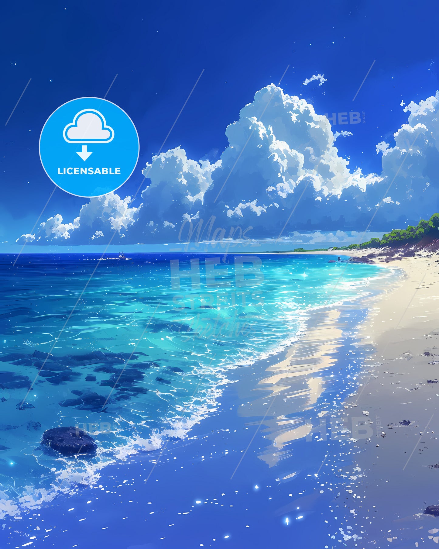 Nungwi Beach - A Beach With Blue Water And Clouds