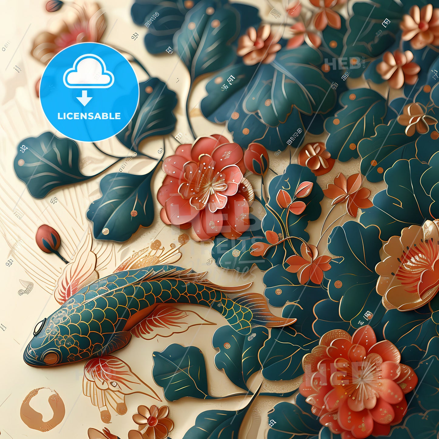 Pattern Design, Pattern Road, Chinese Style, Ancient Style - A Close Up Of A Painting