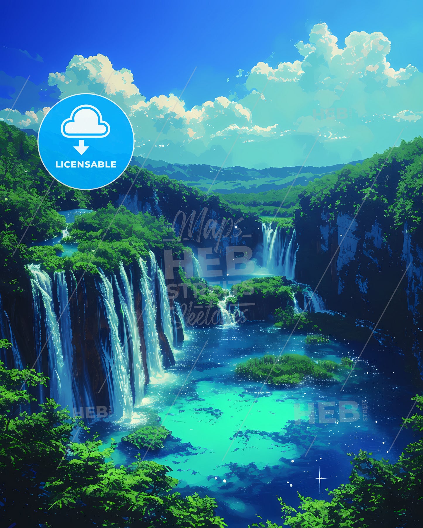 Plitvice Lakes National Park, Croatia - A Waterfall Surrounded By Trees