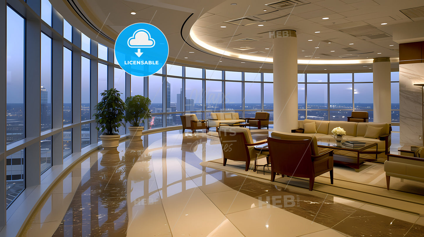 Inspiring Office Interior Design - A Large Room With A Large Window