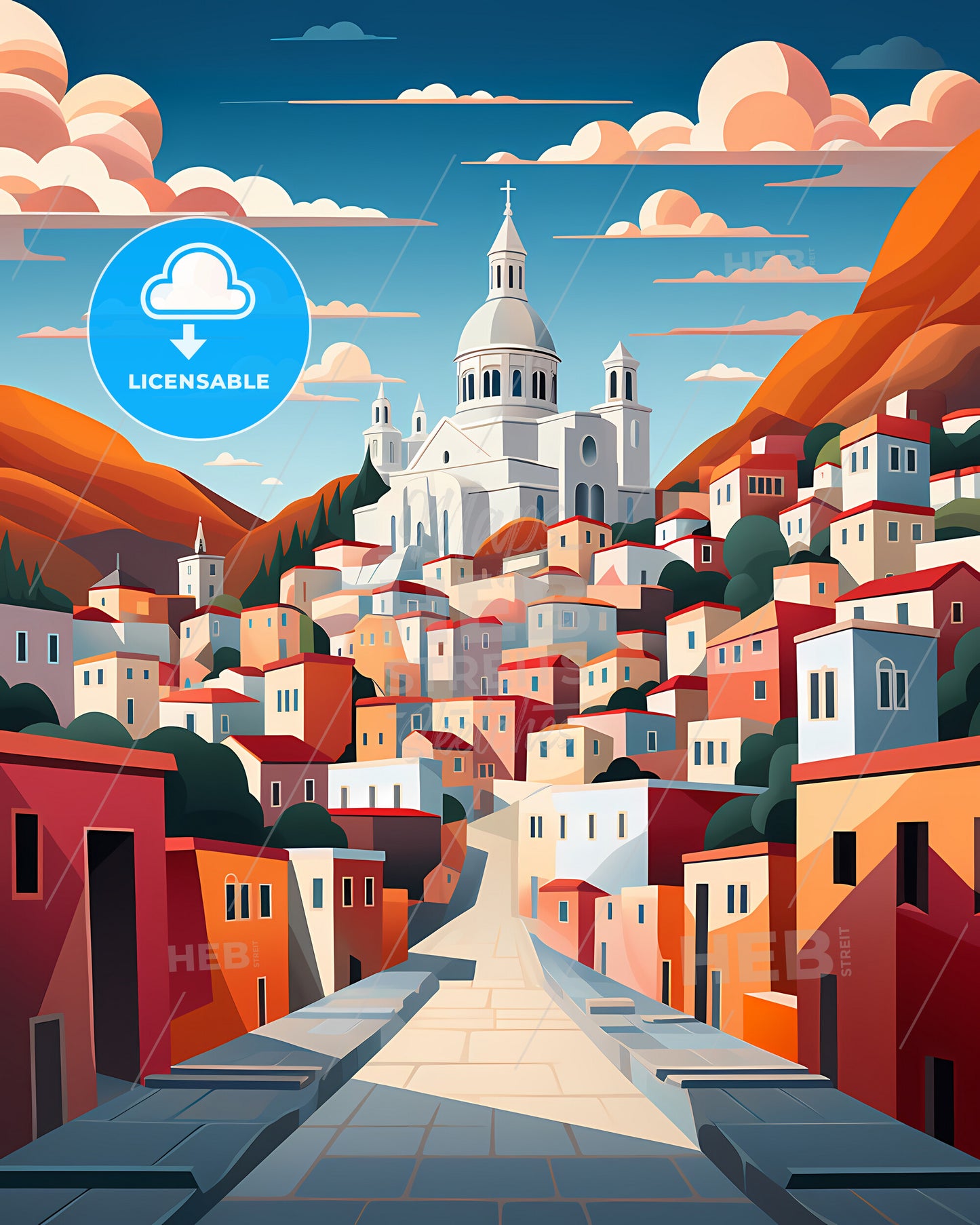 Split, Croatia - A City With A Church On The Hill