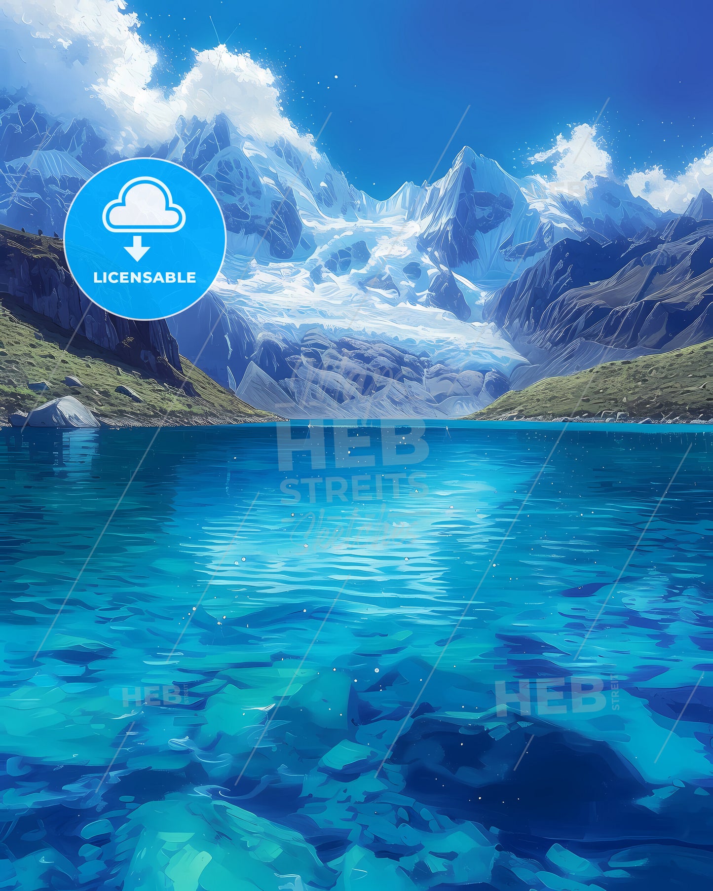 Laguna 69, Peru - A Lake With Mountains In The Background