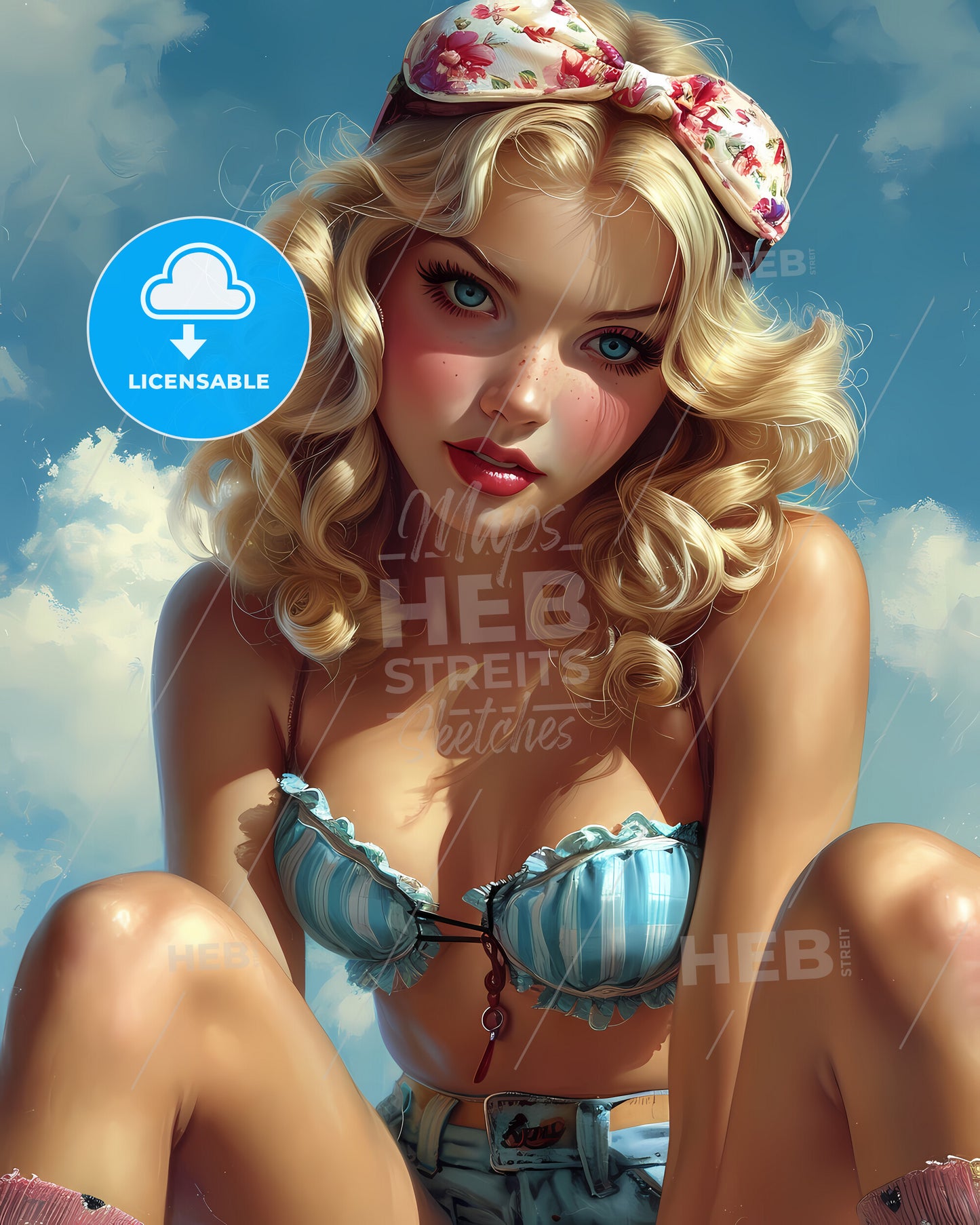 A Modern Pin Up Girl - A Woman In A Garment