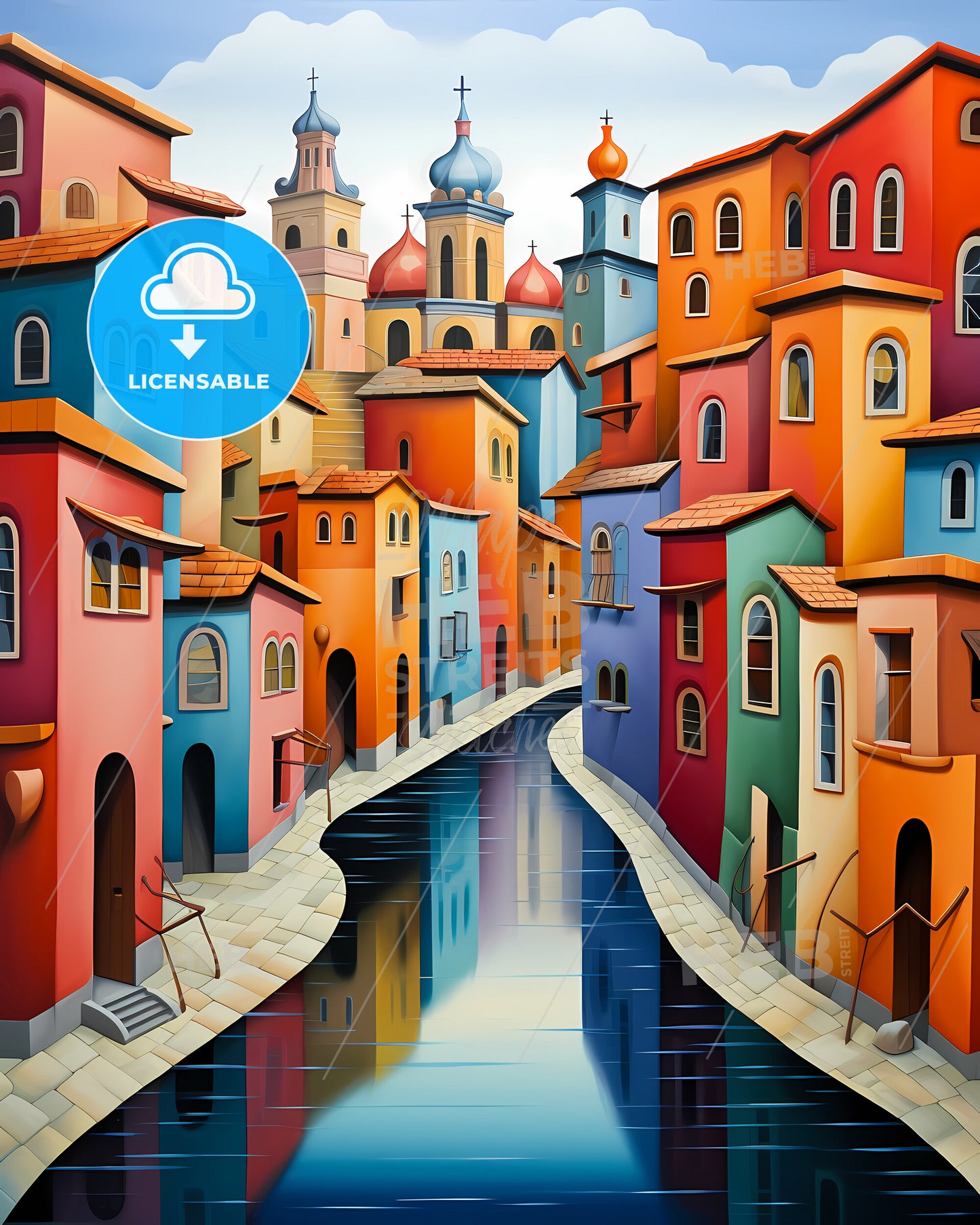 Padua, Italy - A Colorful City With A River With Burano In The Background