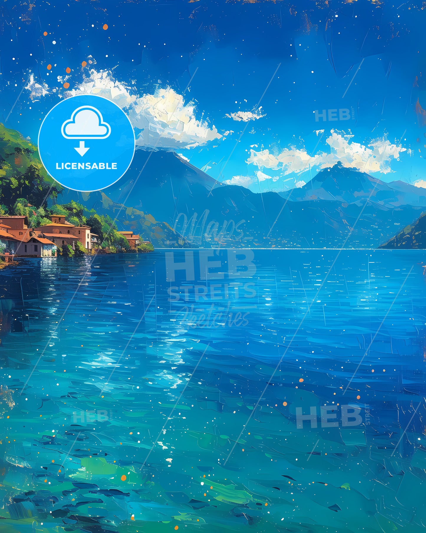 Lake Atitlán, Guatemala - A Lake With Houses And Mountains In The Background