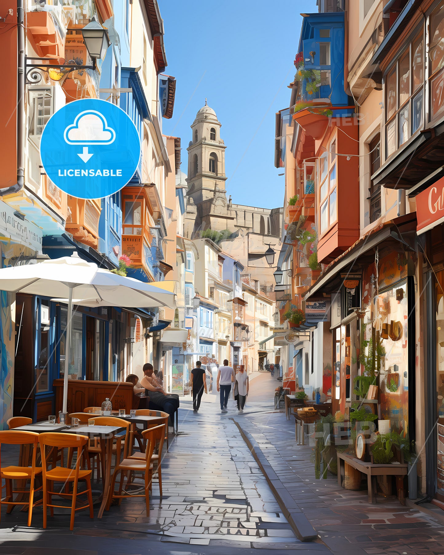 Saint-Étienne, France - A Double Decker Bus On A Street In A City