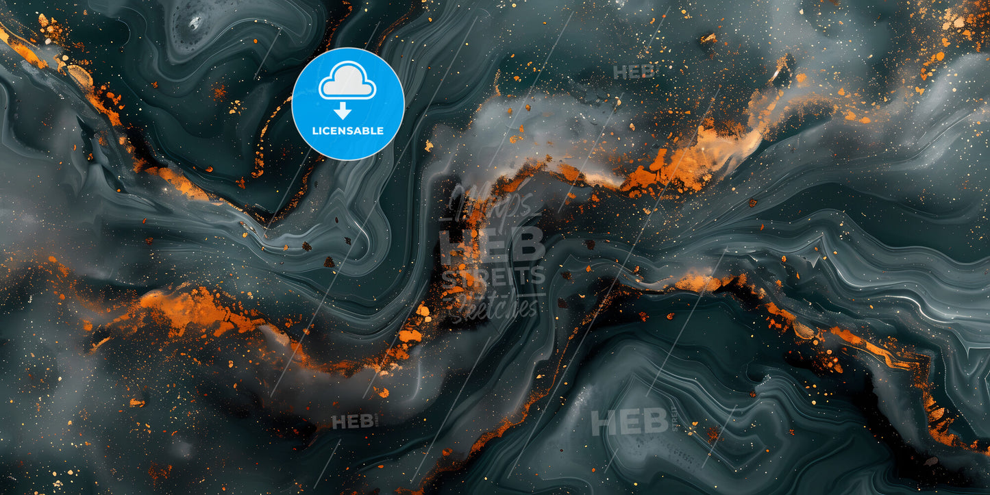 Abstract Blue Marbled Background, Agate Macro Wallpaper - A Colorful City With A River With Burano In The Background