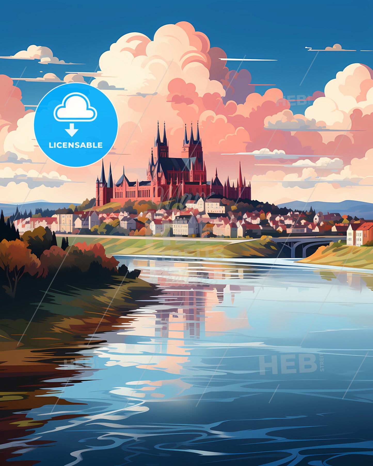 Drogheda, Ireland - A Painting Of A City