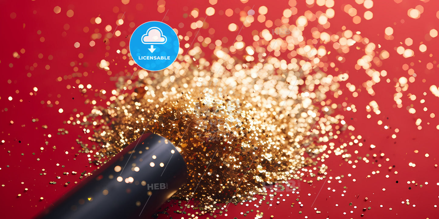 Golden Confetti Christmas Party Popper - A Group Of People Wearing Hoodies And Masks