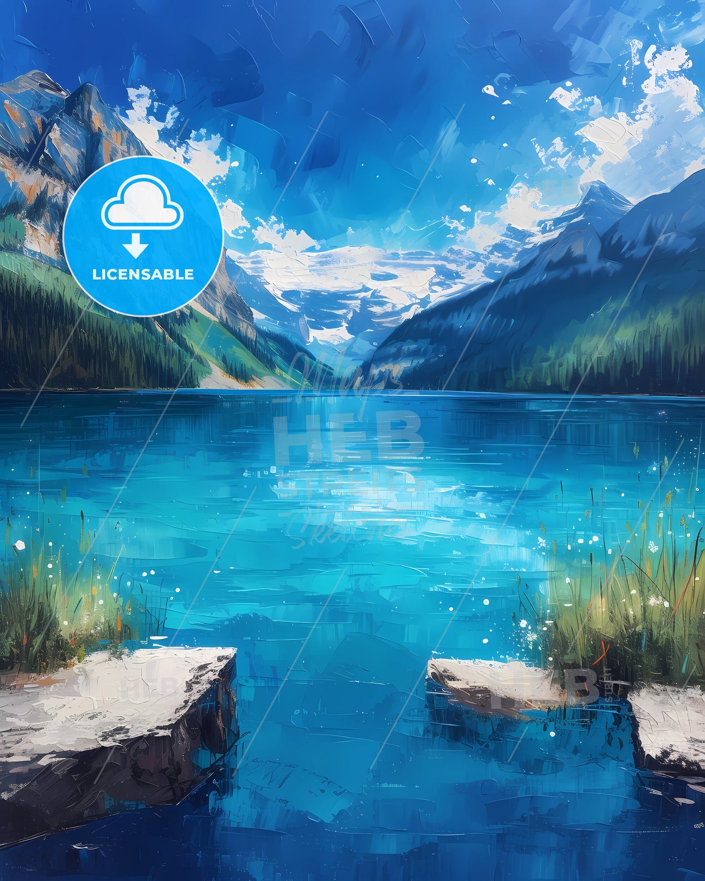 Lake Louise, Canada - A Close Up Of A Dna