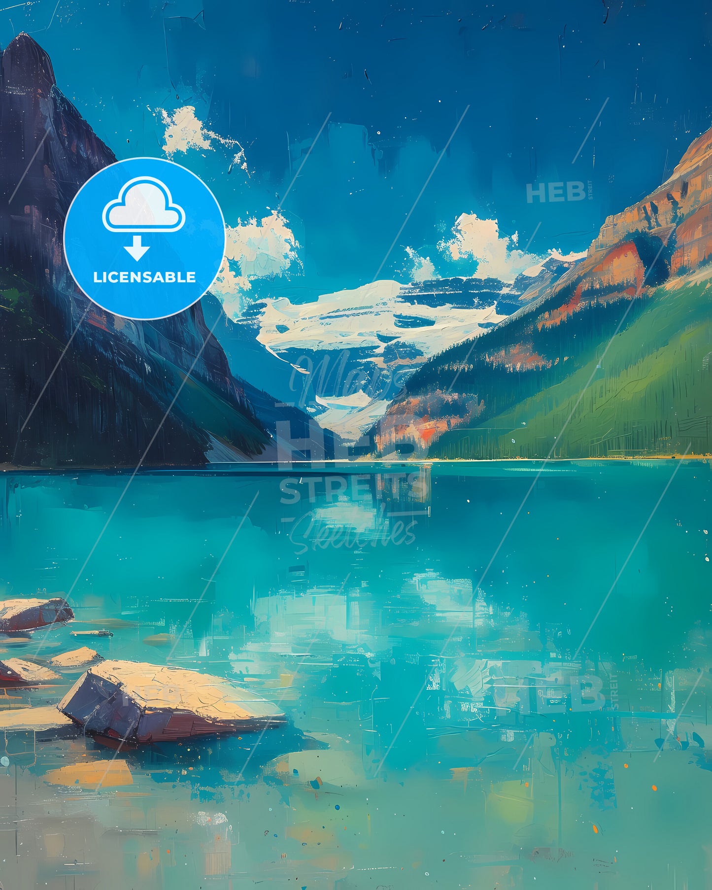 Lake Louise, Canada - A Pool In A City