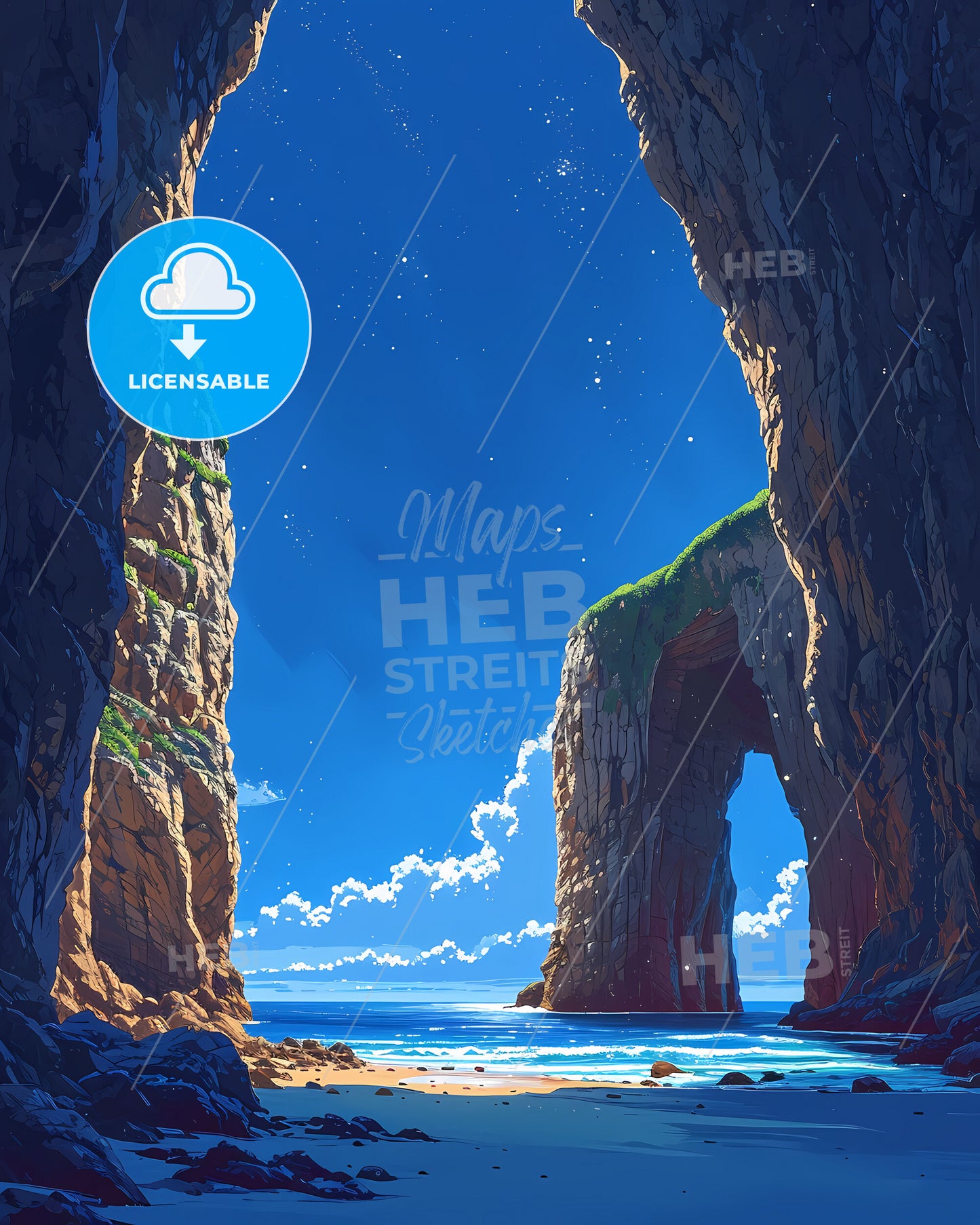 Cathedrals Beach, Spain (Galicia) - A Rock Formations On A Beach