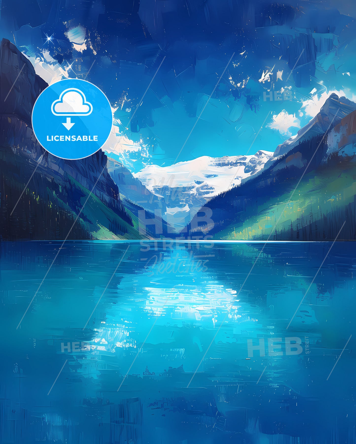 Lake Louise, Canada - Lake Louise With Mountains And Trees