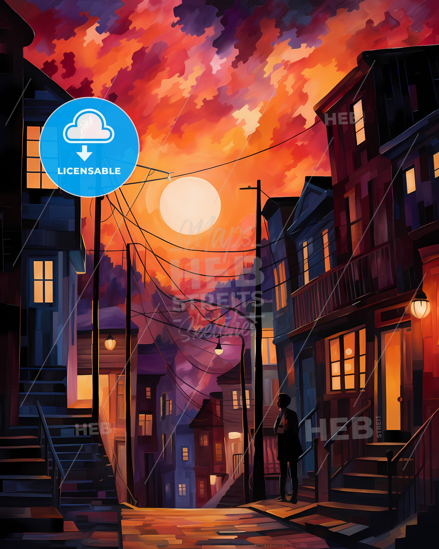 Kristiansand, Norway - A Person Standing On A Street In A City