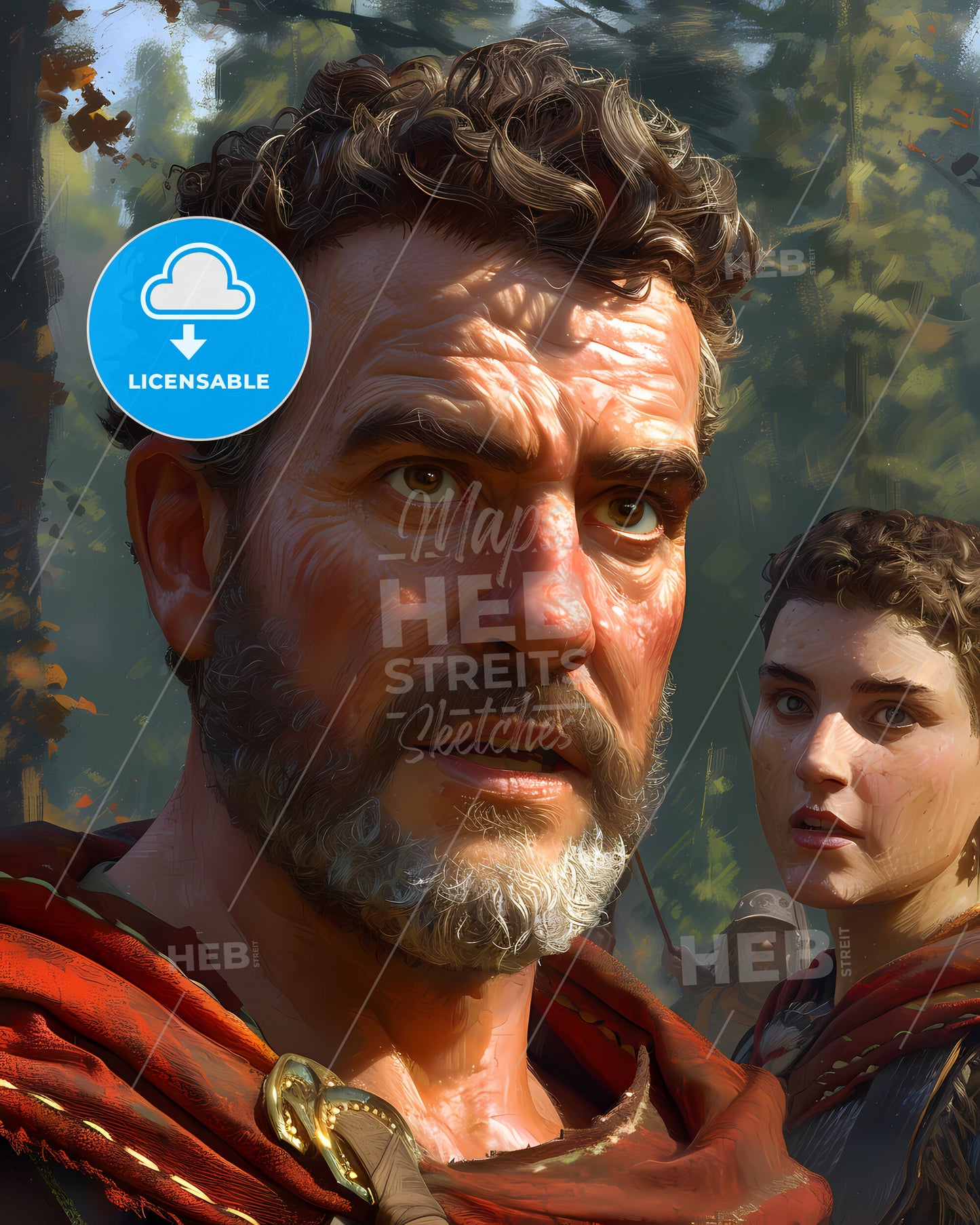 One Of Your Fellow Prophets Confesses To The Great Elijah, Seeking His Guidance And Intervention - A Man With A Beard And A Woman In The Background