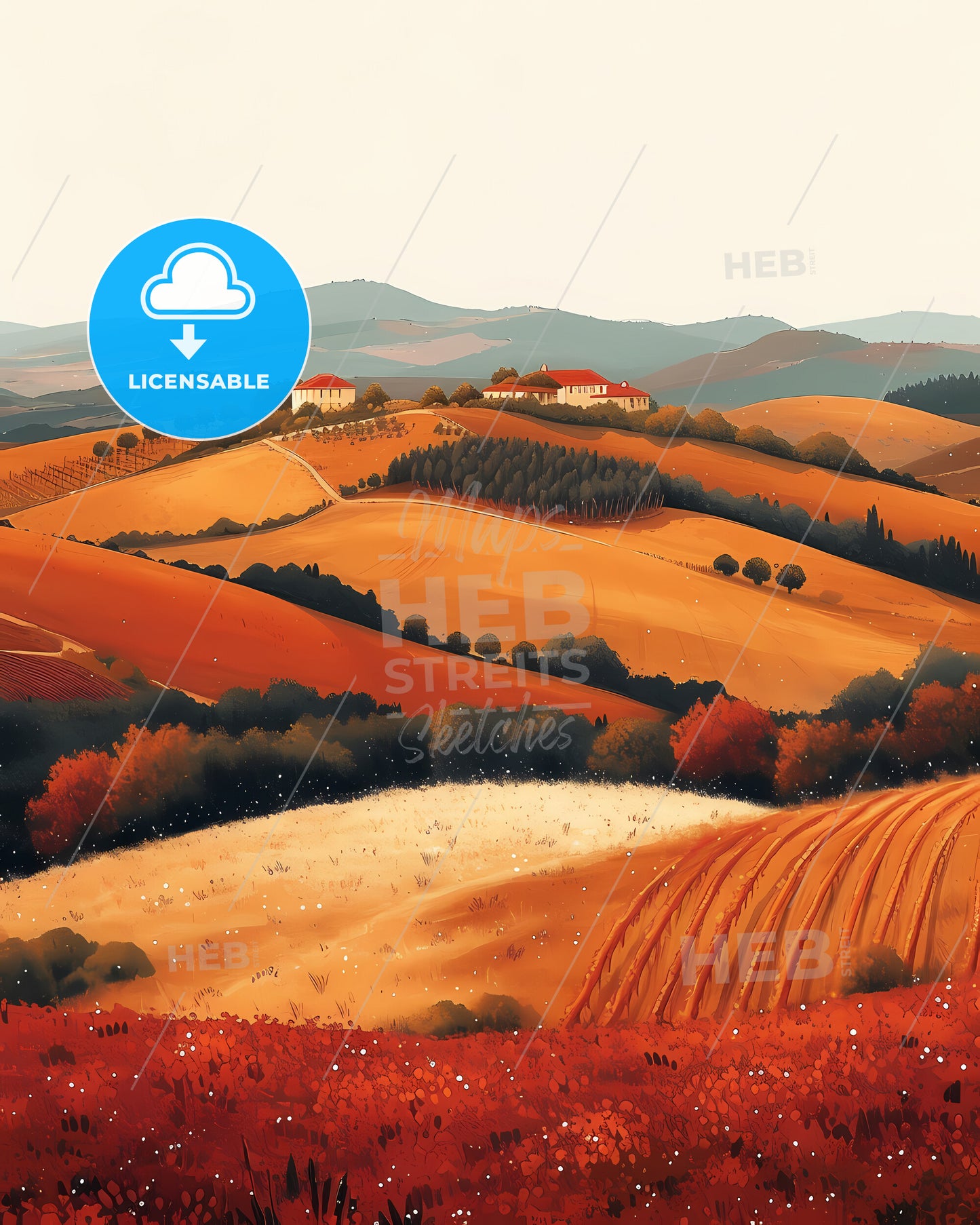 Alentejo, Portugal - A Landscape With Hills And Trees