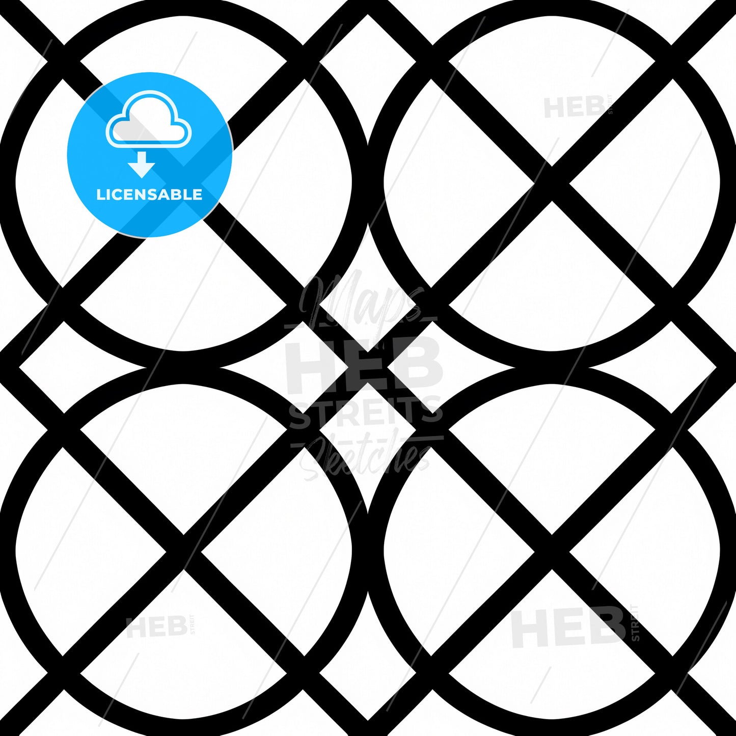 Seamless Pattern - A Black And White Pattern