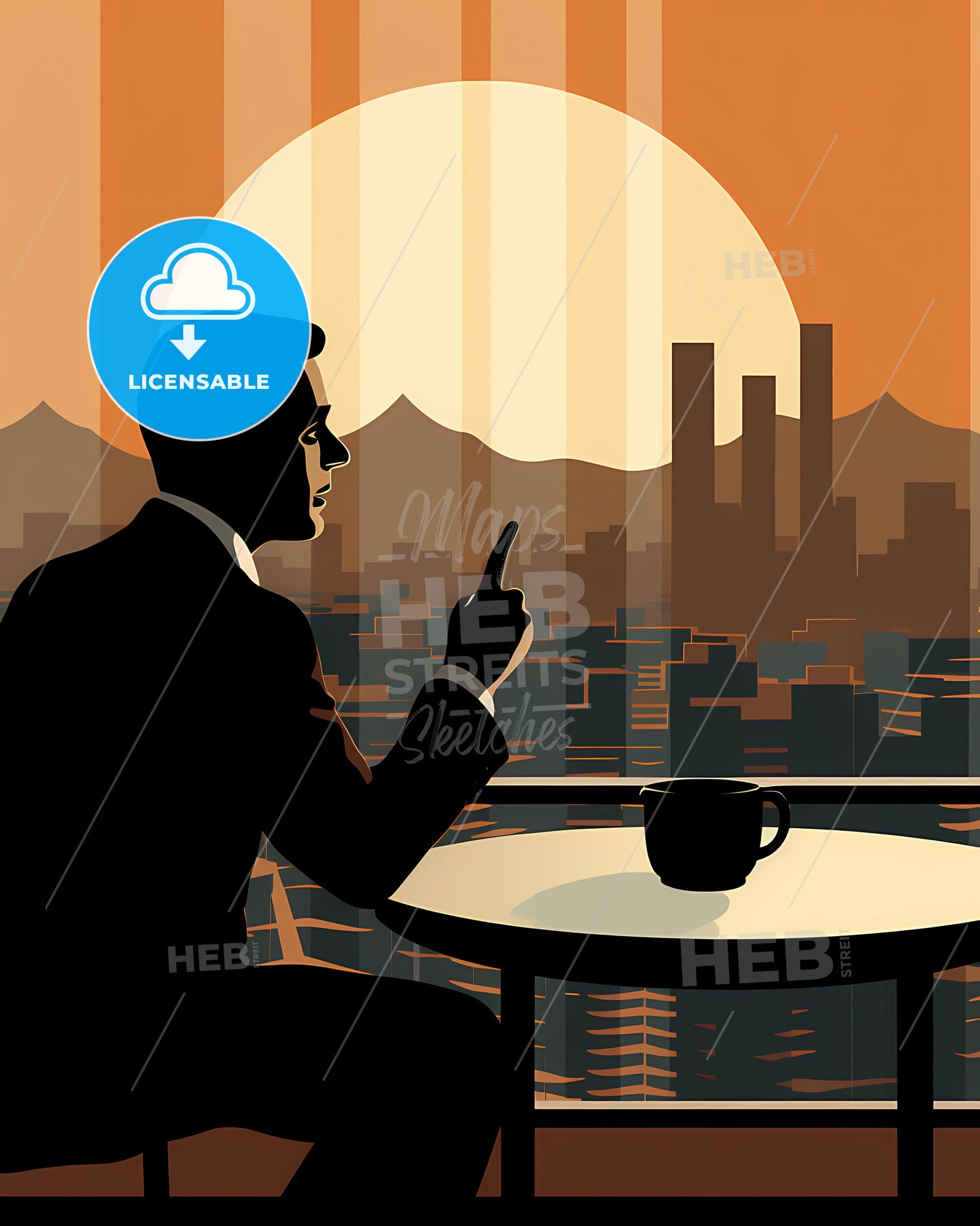 Today, Your Inner Voice Is Louder And Clearer - A Man Sitting At A Table Looking Out A Window