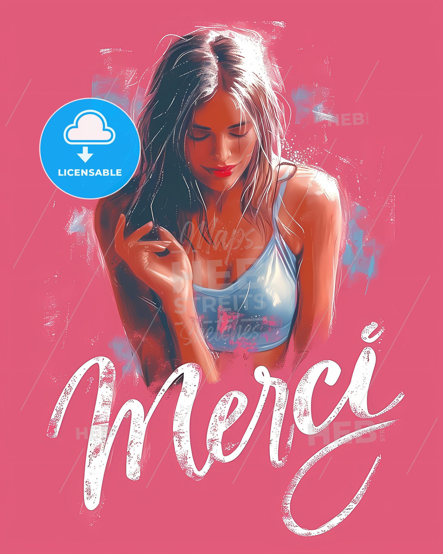 Merci - A Woman In A Tank Top