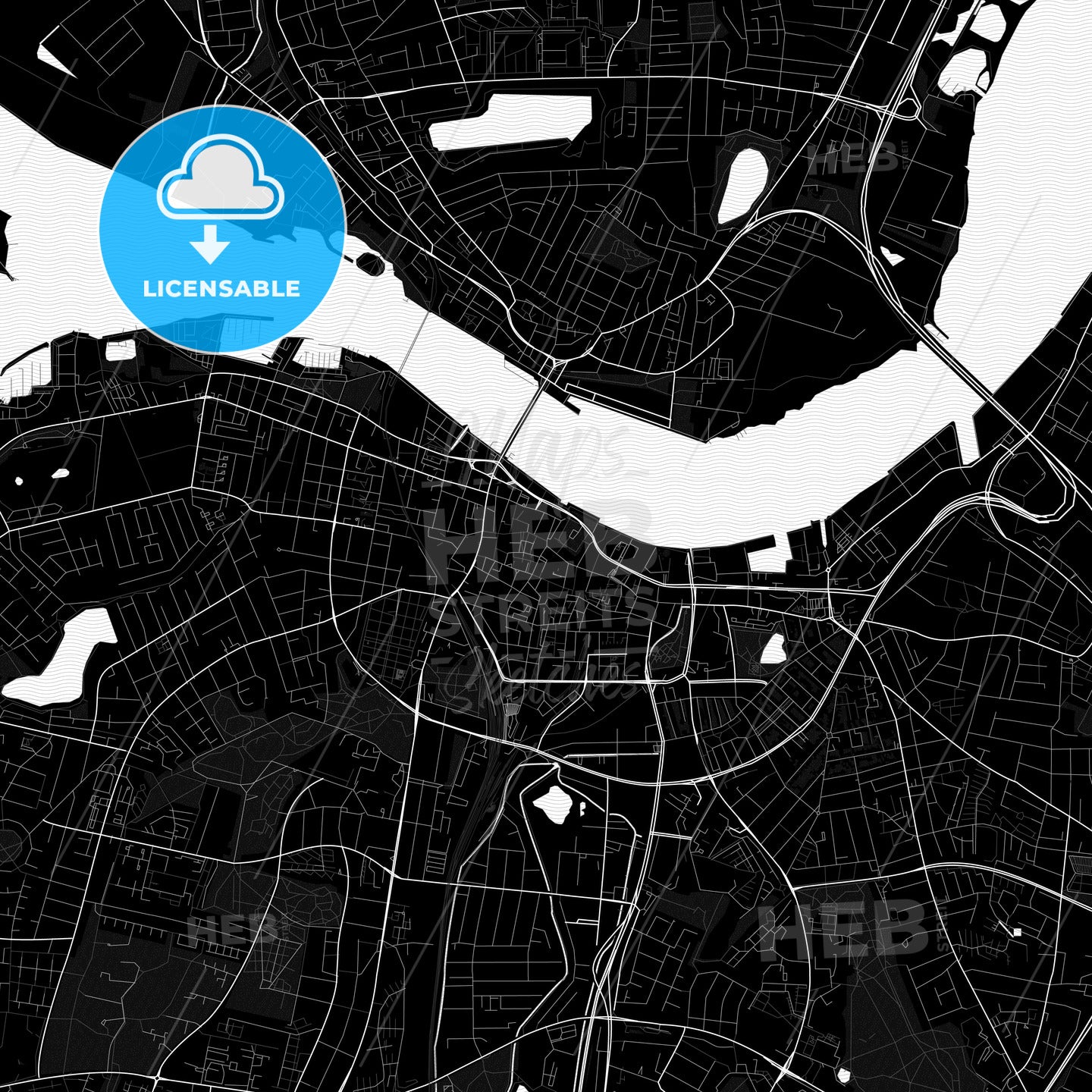 Aalborg, Denmark PDF map