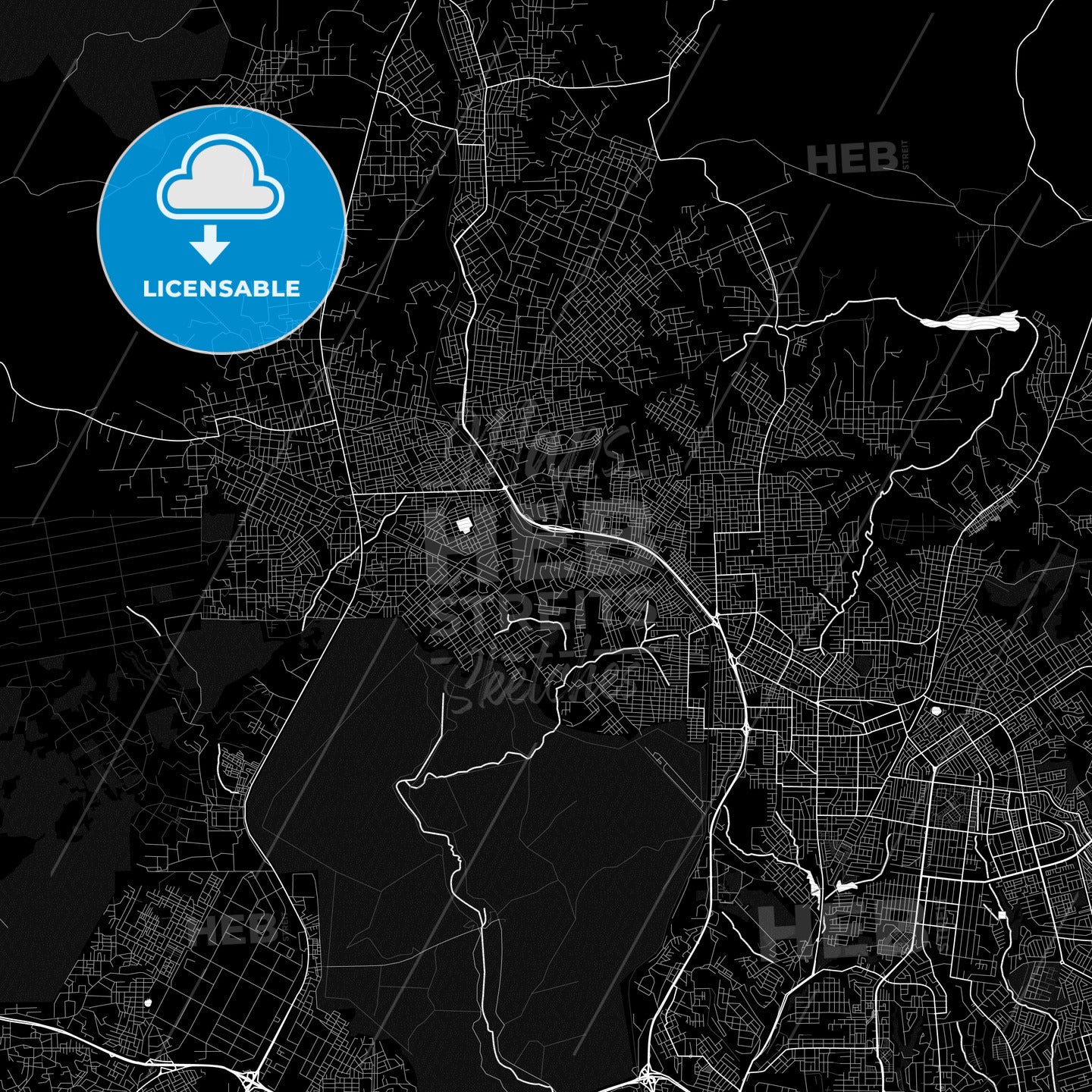 Abobo, Ivory Coast PDF map