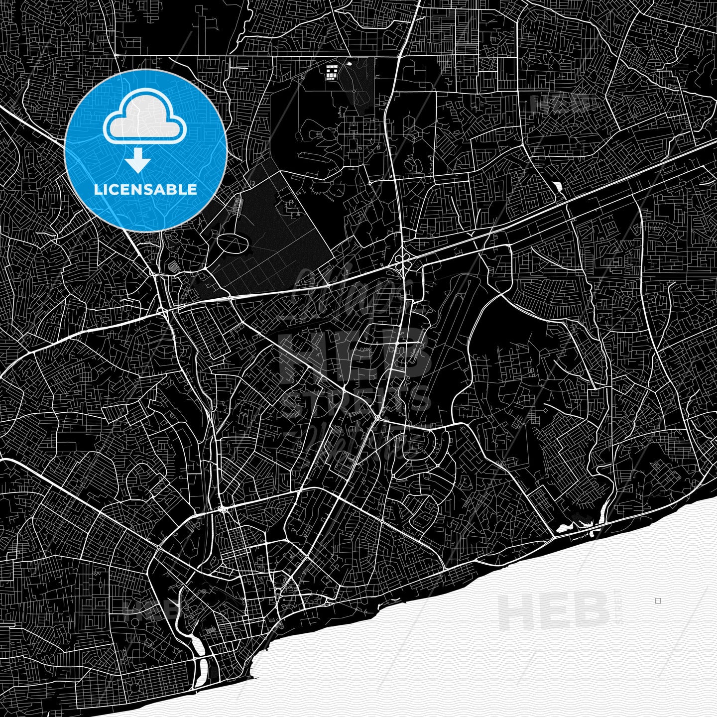 Accra, Ghana PDF map