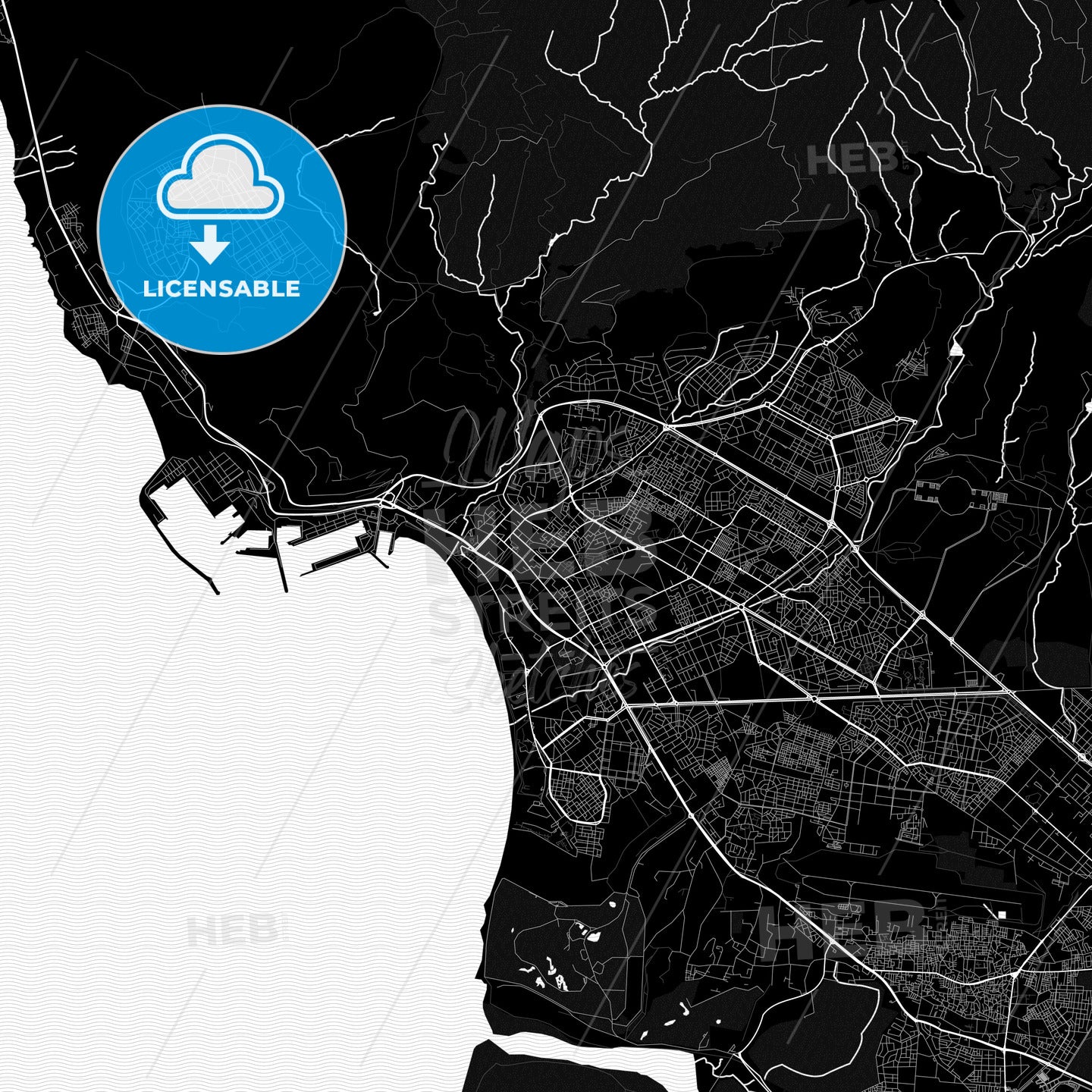 Agadir, Morocco PDF map