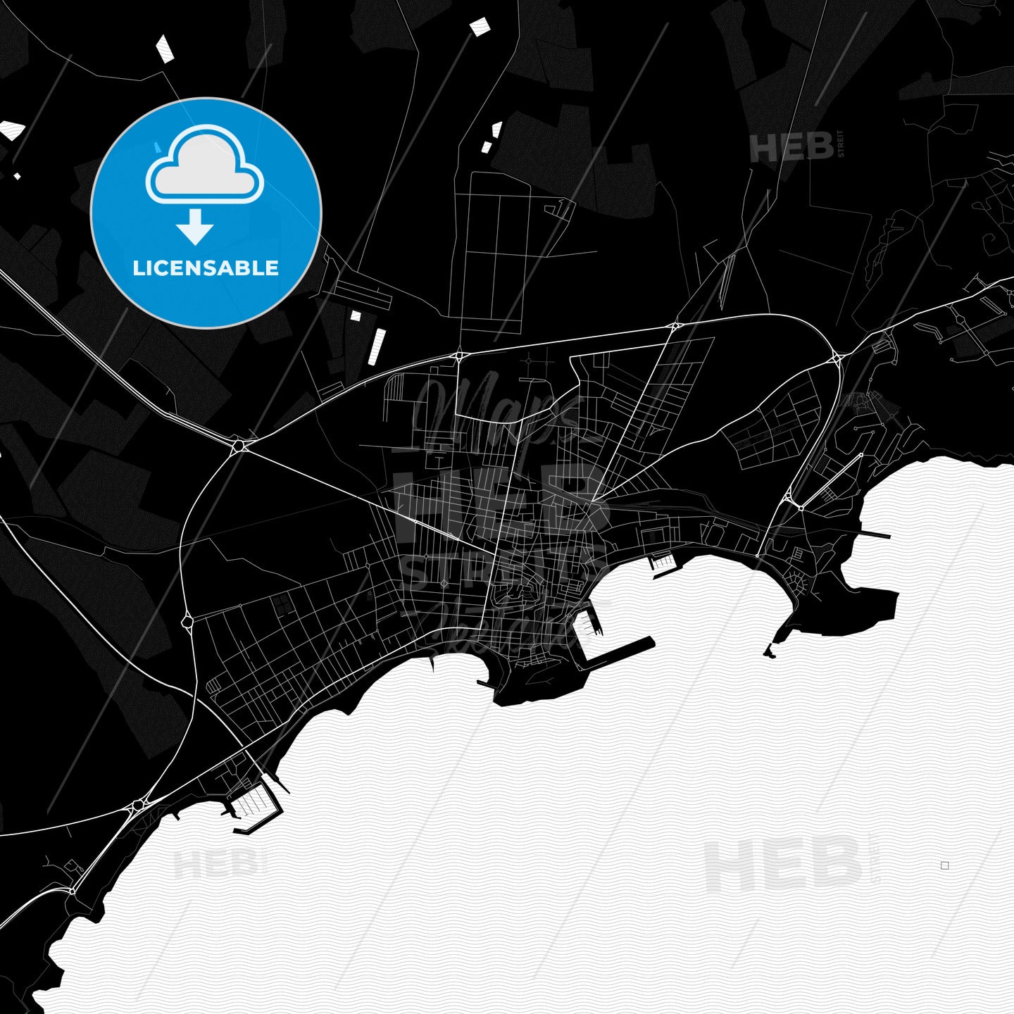 Águilas, Spain PDF map