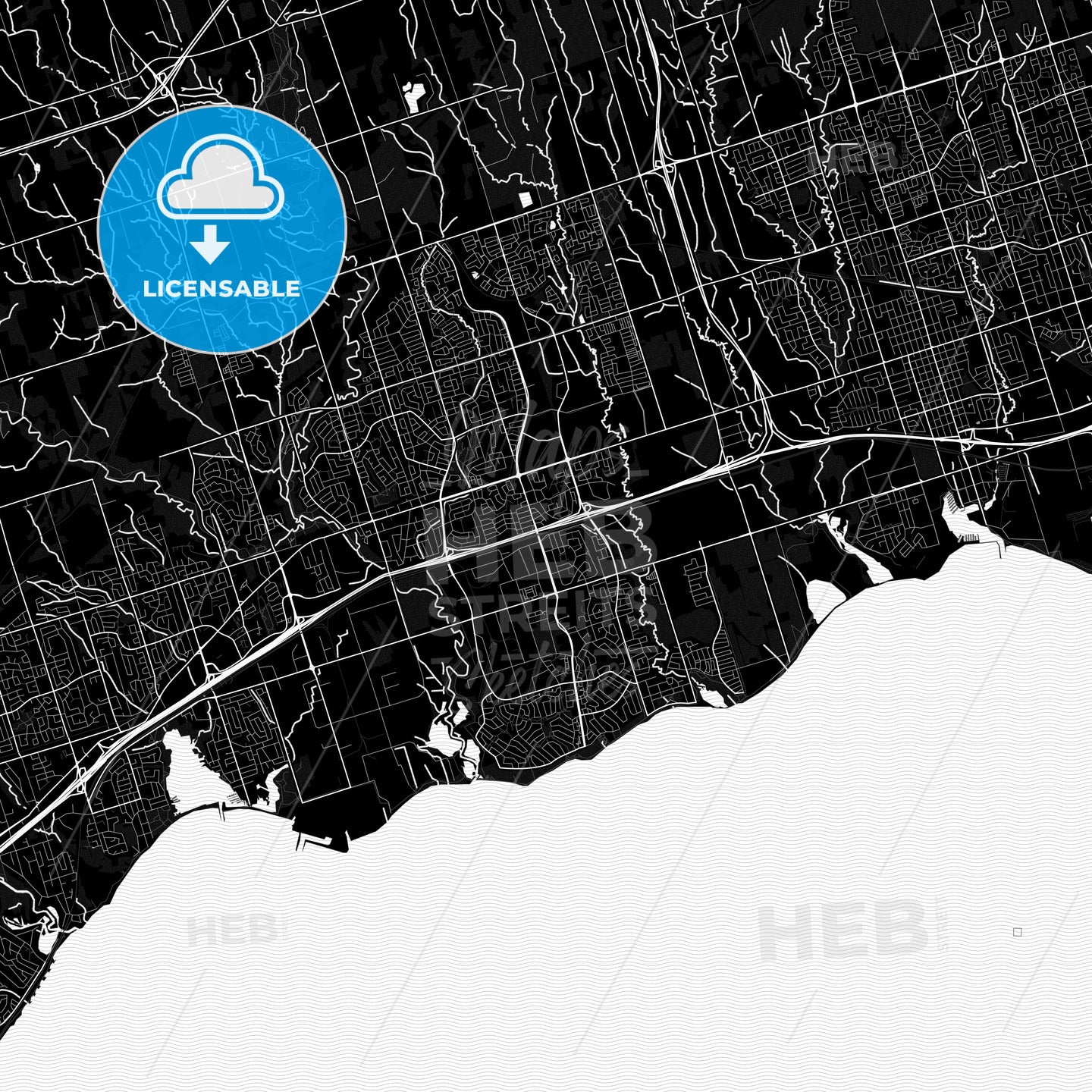 Ajax, Canada PDF map