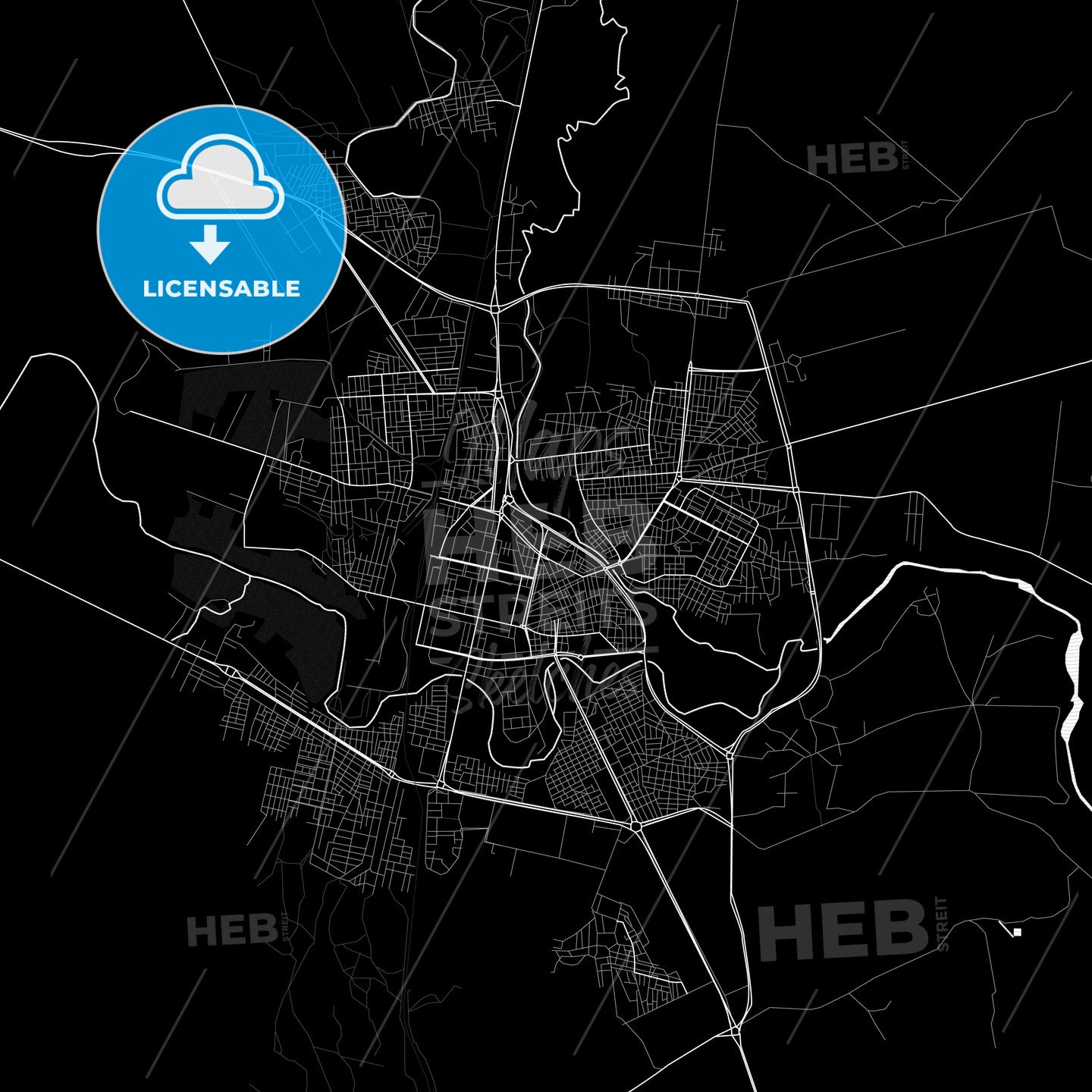Al-Hasakah, Syria PDF map