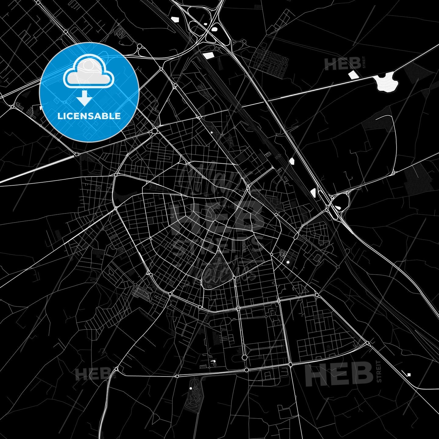 Albacete, Spain PDF map