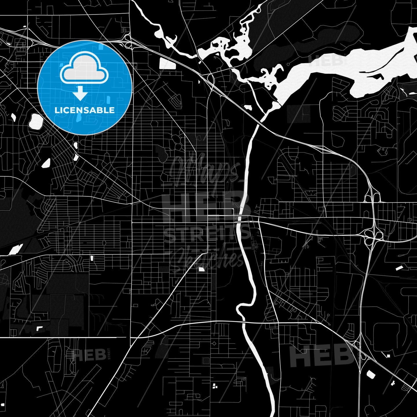 Albany, Georgia, United States, PDF map