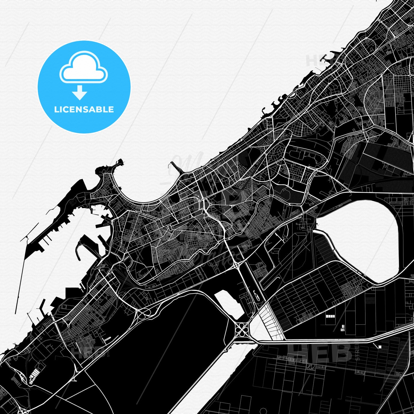 Alexandria, Egypt PDF map