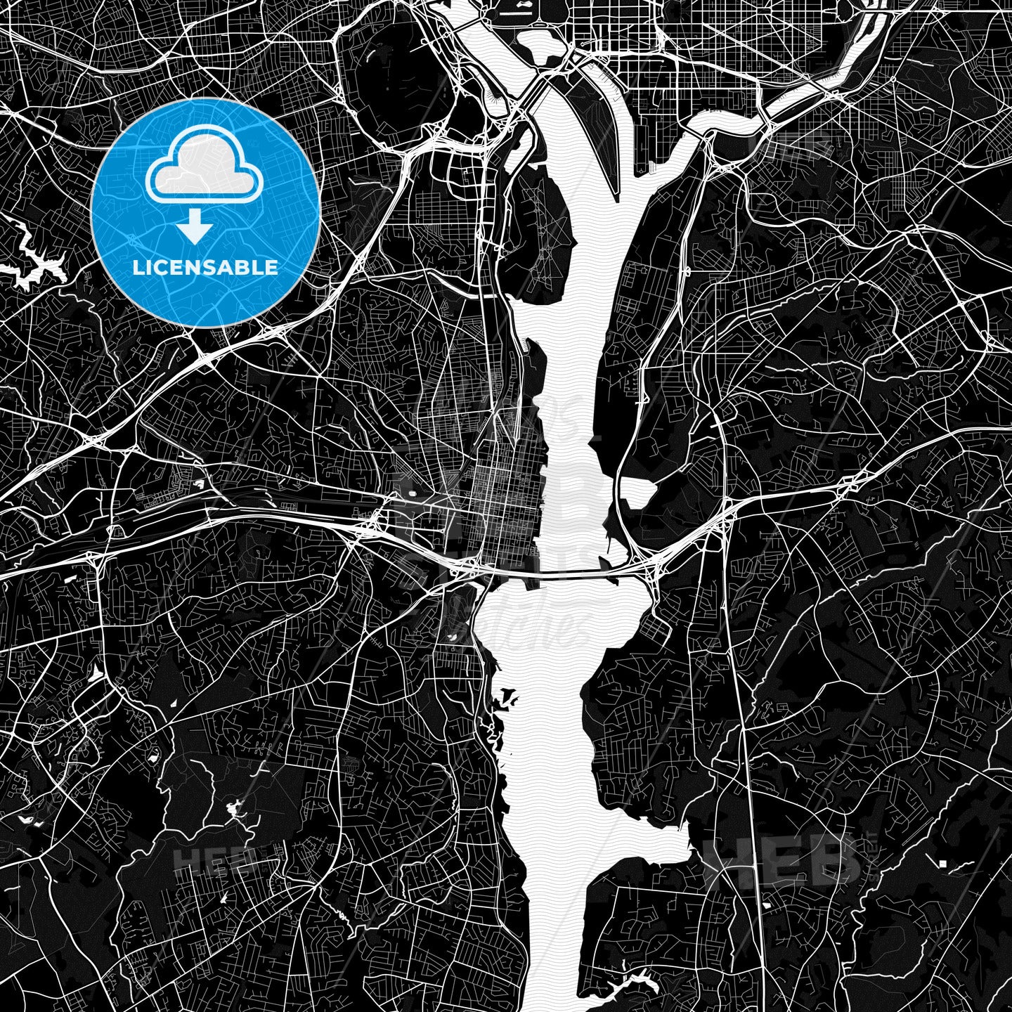 Alexandria, Virginia, United States, PDF map