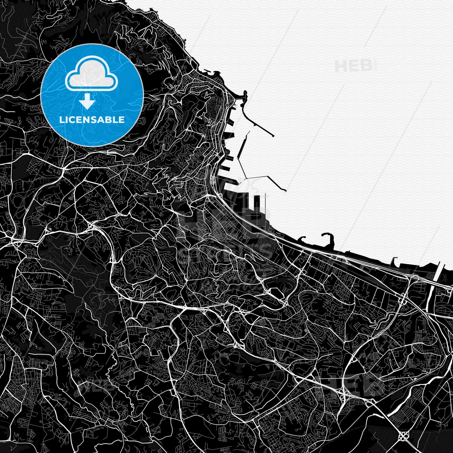 Algiers, Algeria PDF map