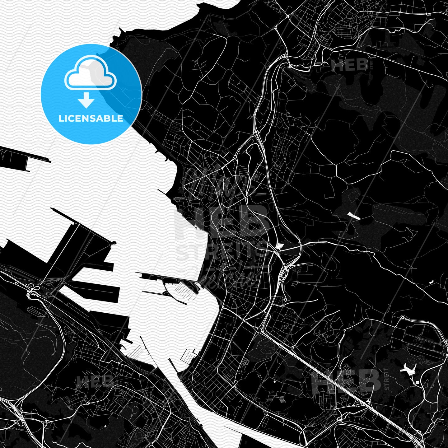 Algorta, Spain PDF map