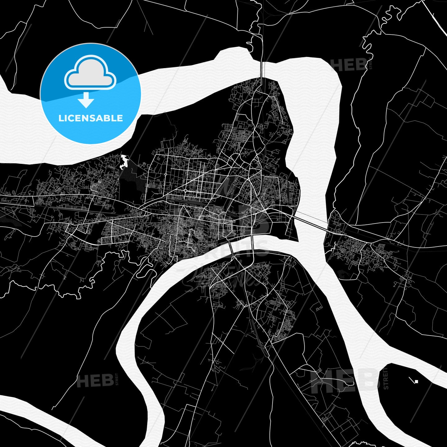 Allahabad, India PDF map