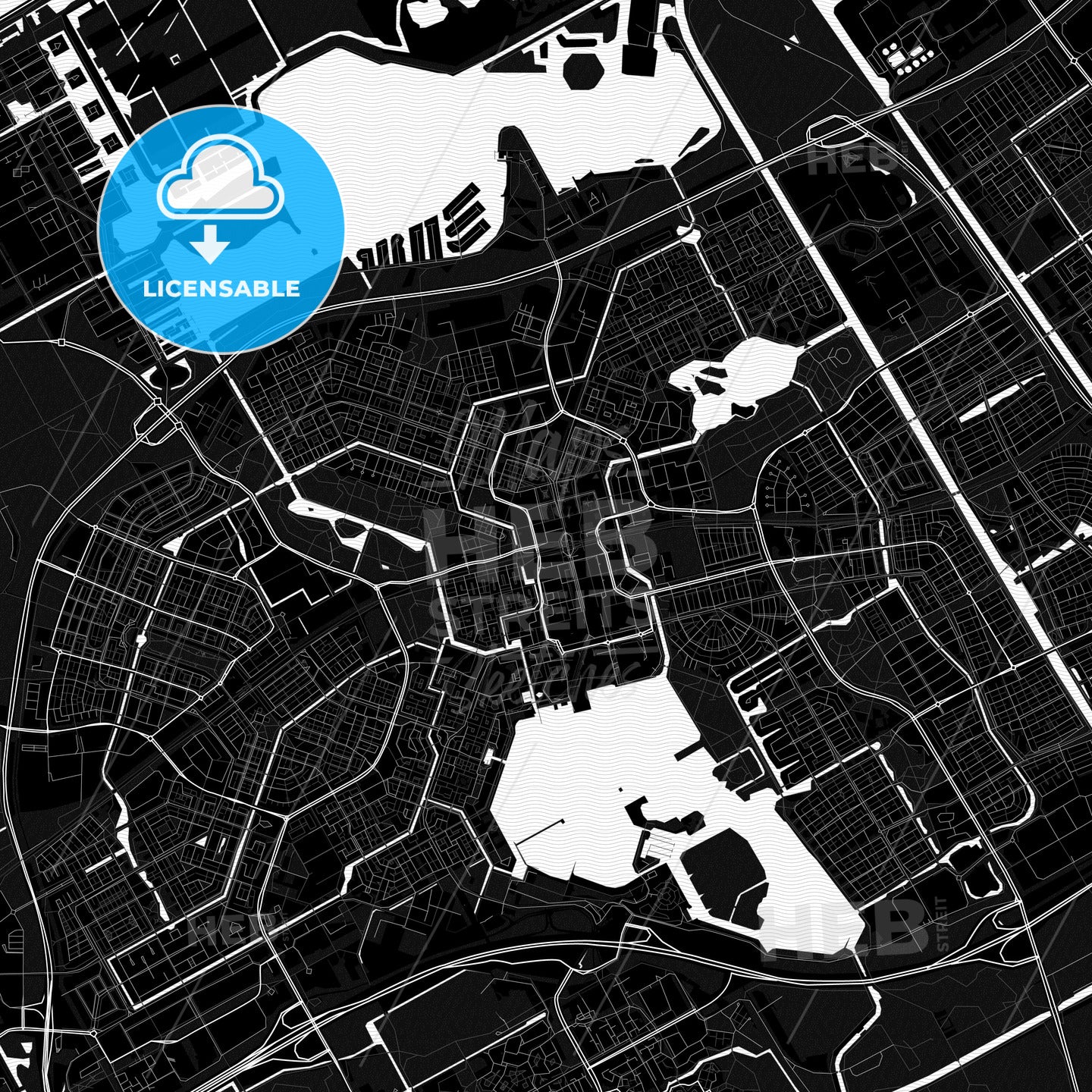 Almere, Netherlands PDF map