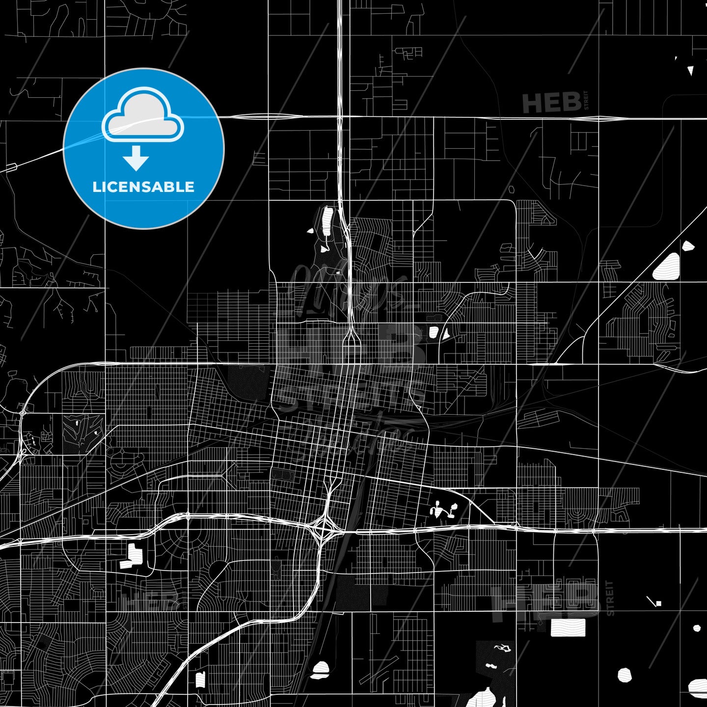 Amarillo, Texas, United States, PDF map