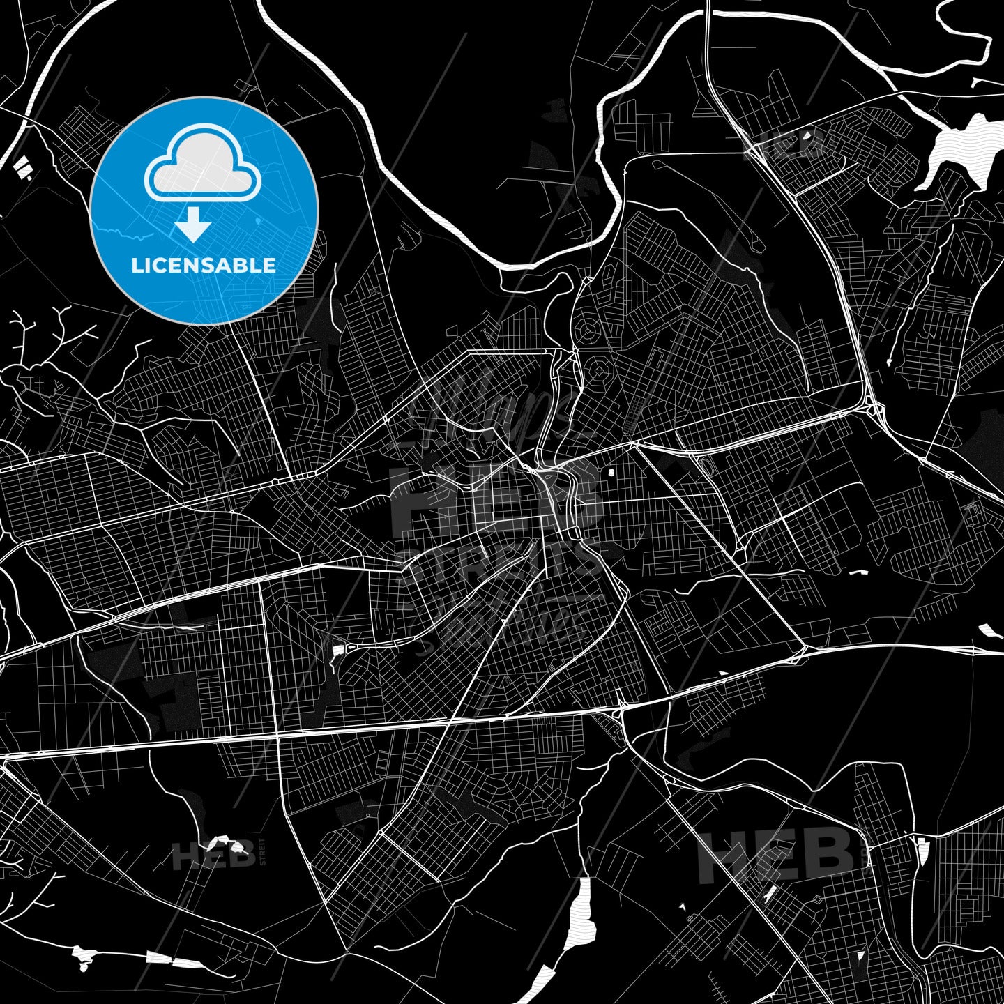 Americana, Brazil PDF map