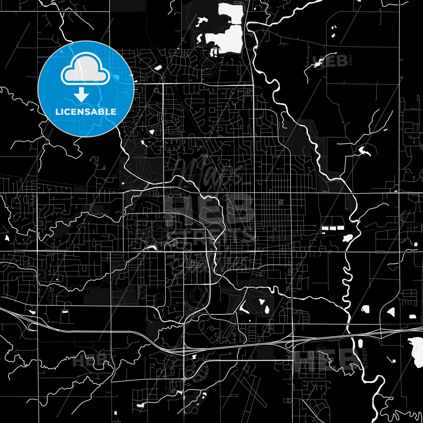 Ames, Iowa, United States, PDF map