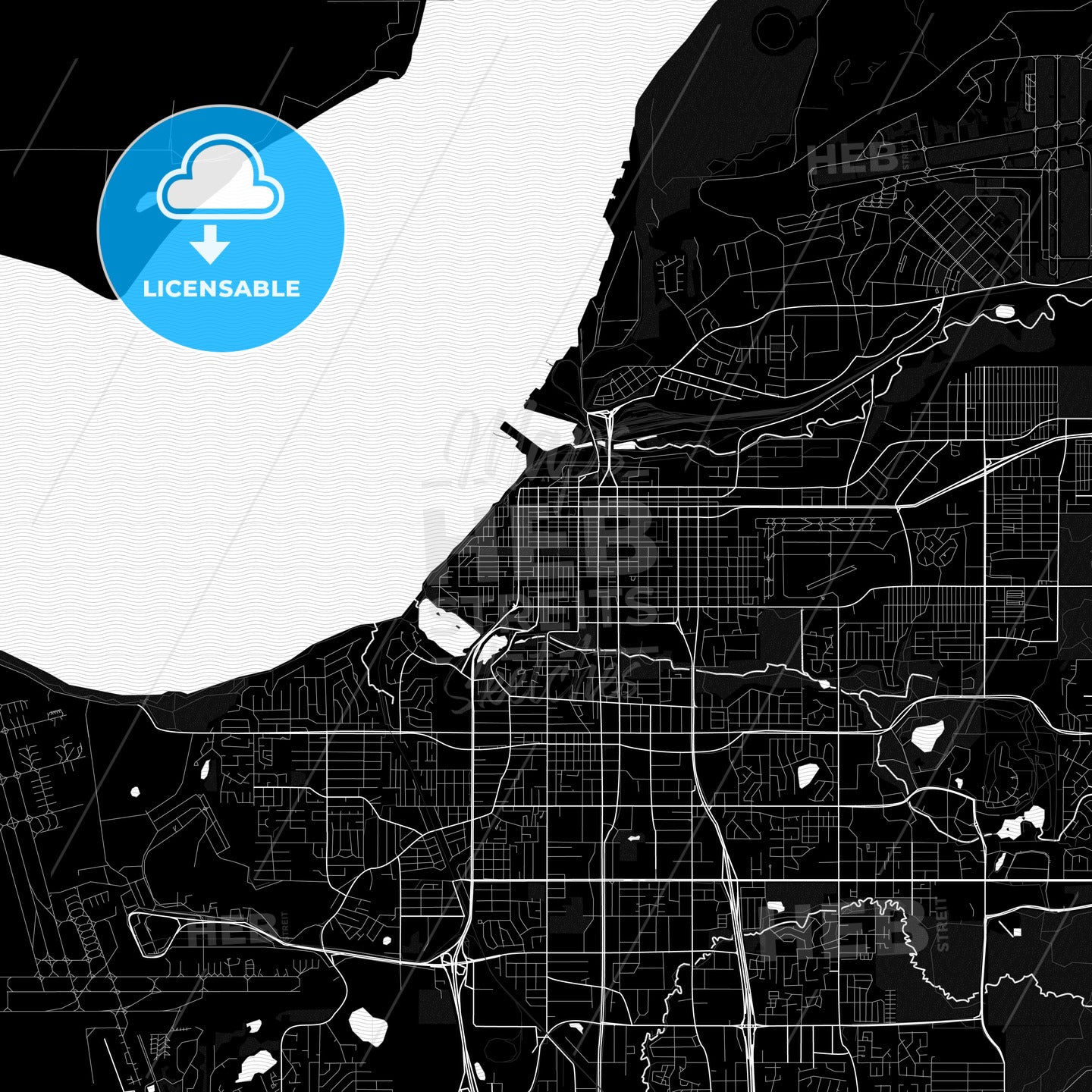Anchorage, Alaska, United States, PDF map